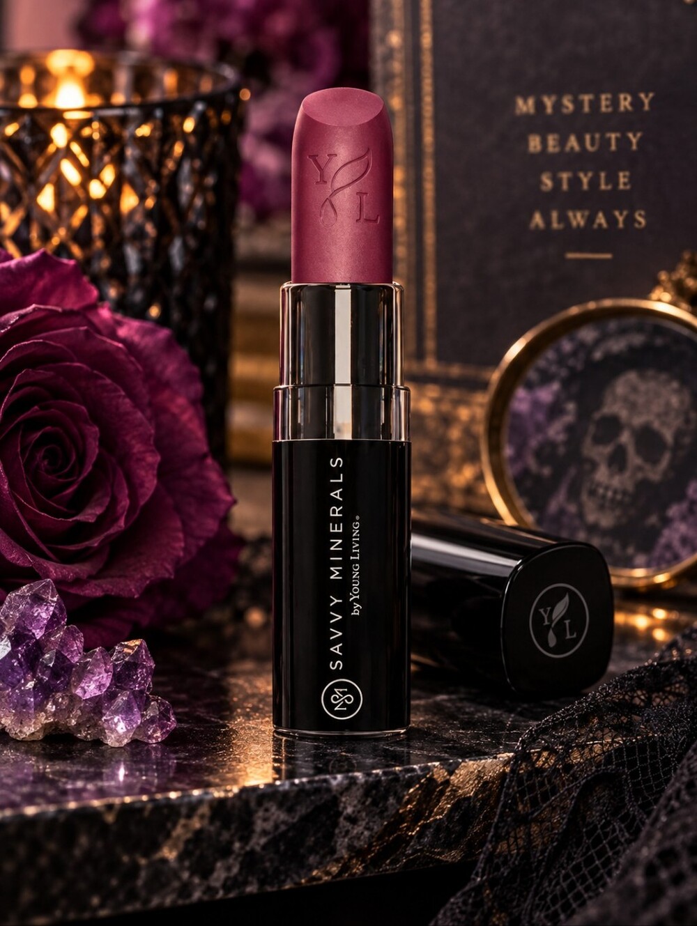 🕯NIB Savvy Minerals by Young Living Lipstick Uptown Girl 0.2 oz - Picture 1 of 5